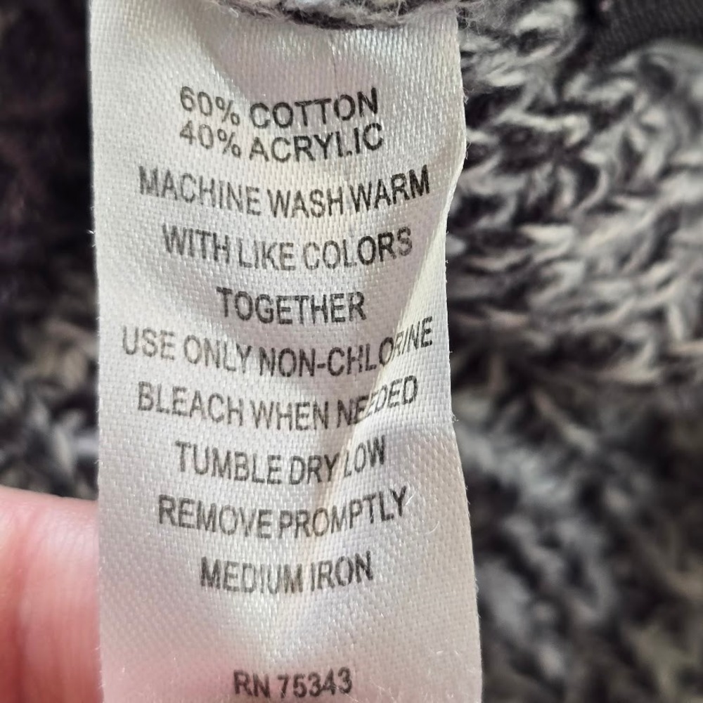 Ruby Moon Gray Marl Tunic Sweater Zip Detail Sharkbite Edge Women S Casual Boho - Picture 16 of 16